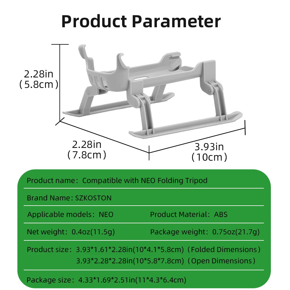 Foldable Landing Gear for DJI NEO