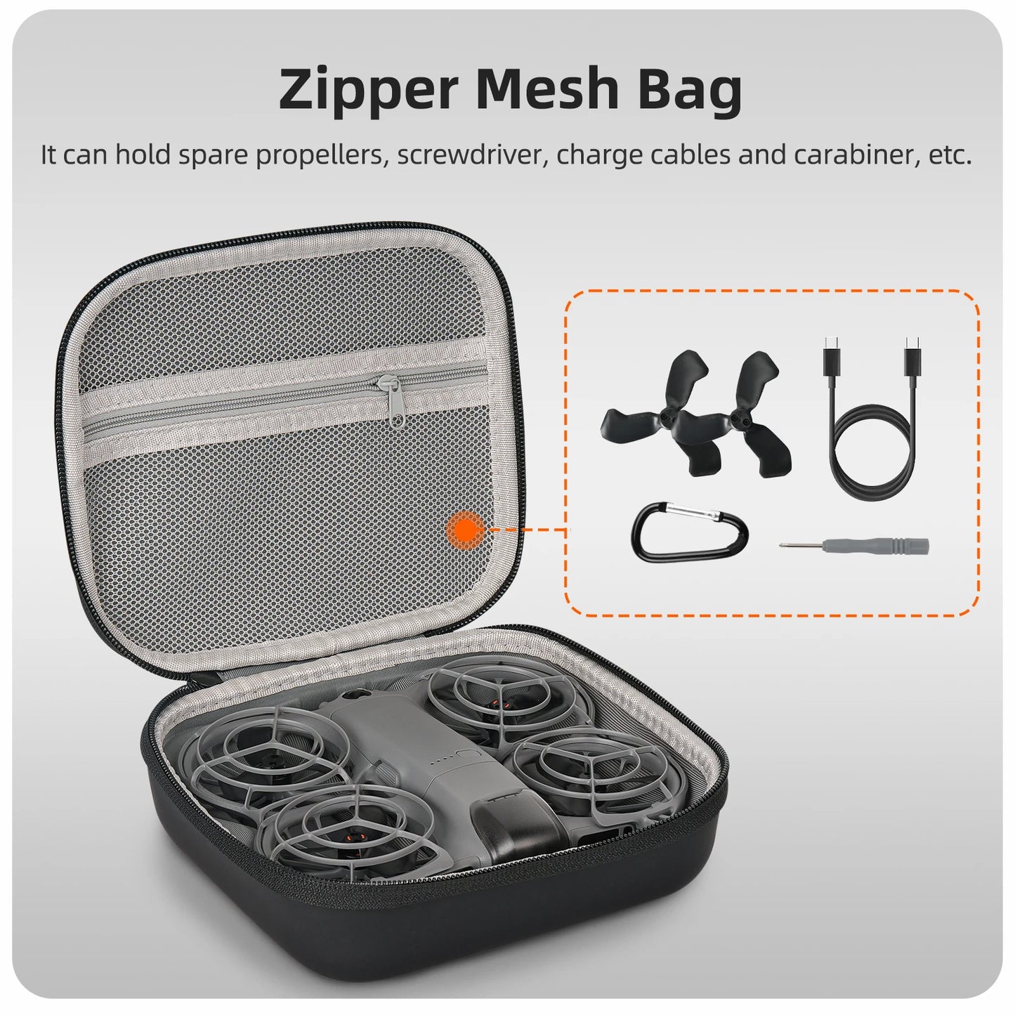 Sunnylife Carrying Case for DJI NEO 2, Goggles N3 & Motion 3