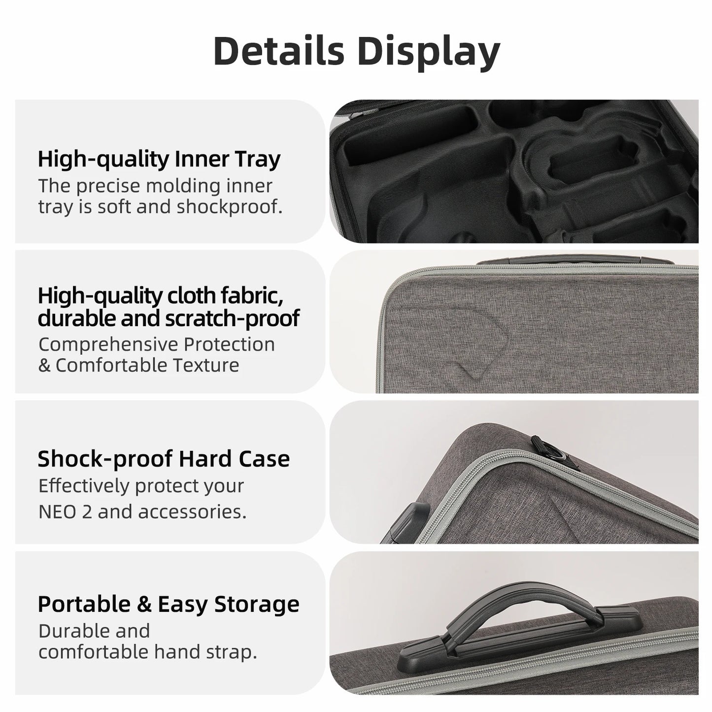 Sunnylife Carrying Case for DJI NEO 2, Goggles N3 & Motion 3
